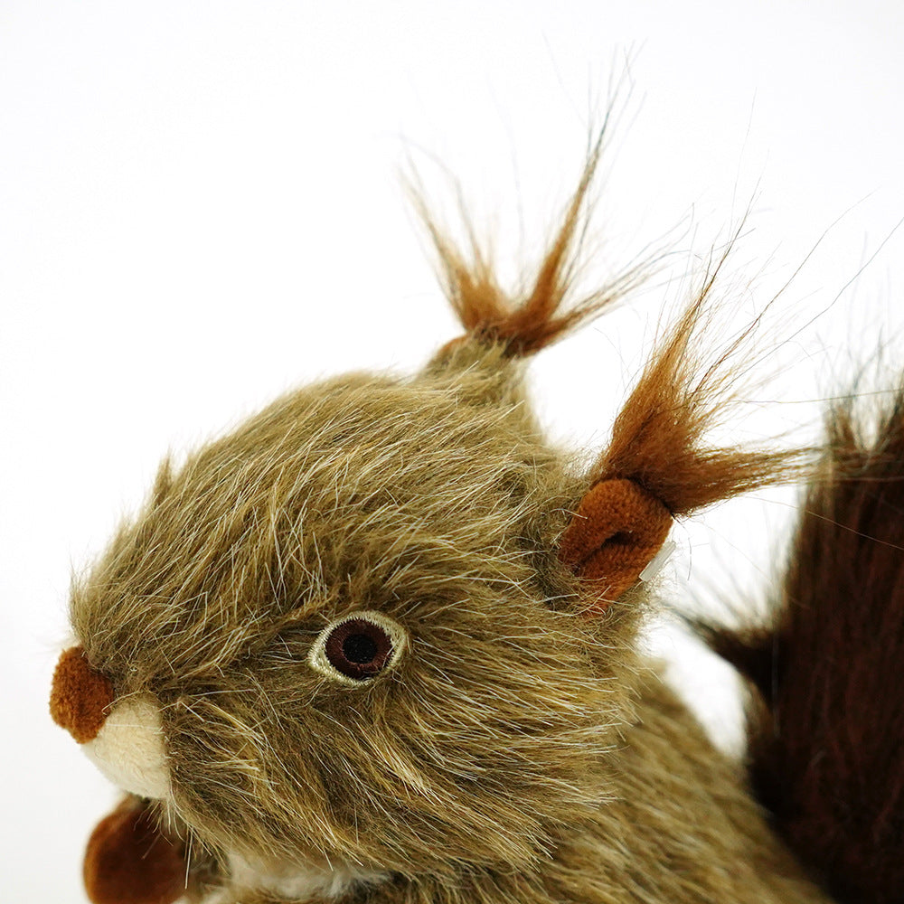 Squeaky Squirrel Plush Dog Chew Toy