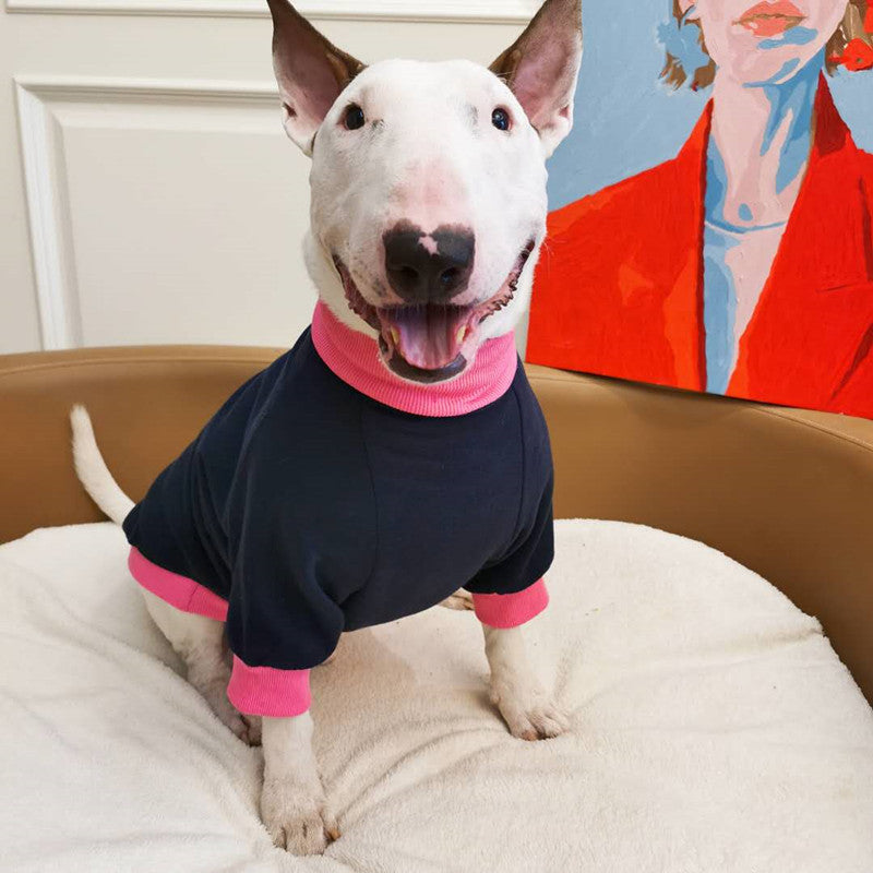 Pet Plus Fleece Warm Fluorescent Contrast Sweater