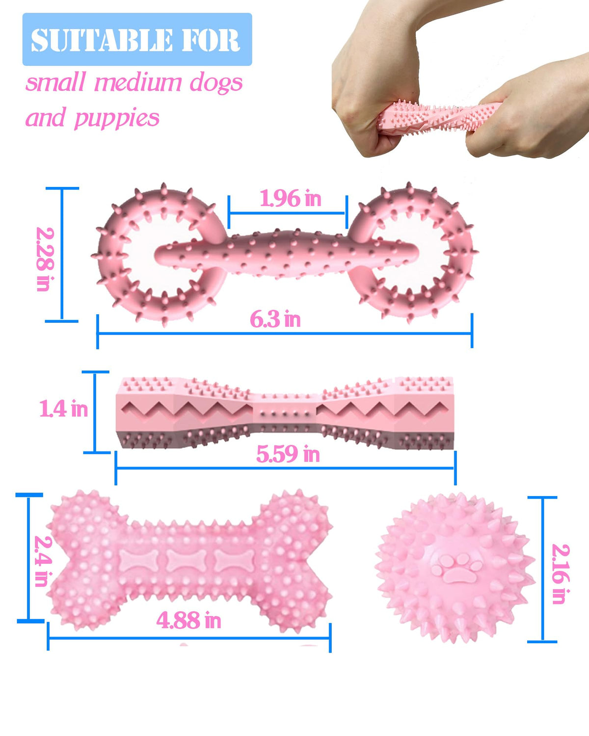 Puppy Teething Chew Toy Set
