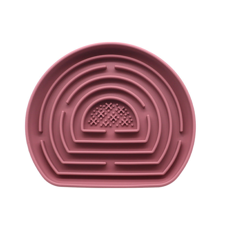 Slow Food Anti-Choke Silicone With Suction Cup Pet Food Basin