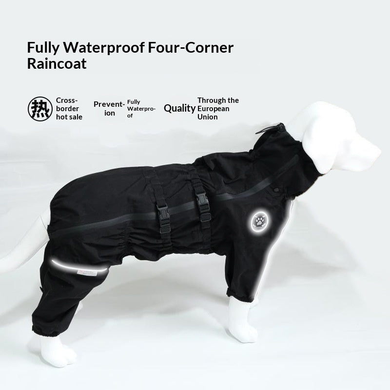 Waterproof Four-Legged Dog Raincoat Jacket