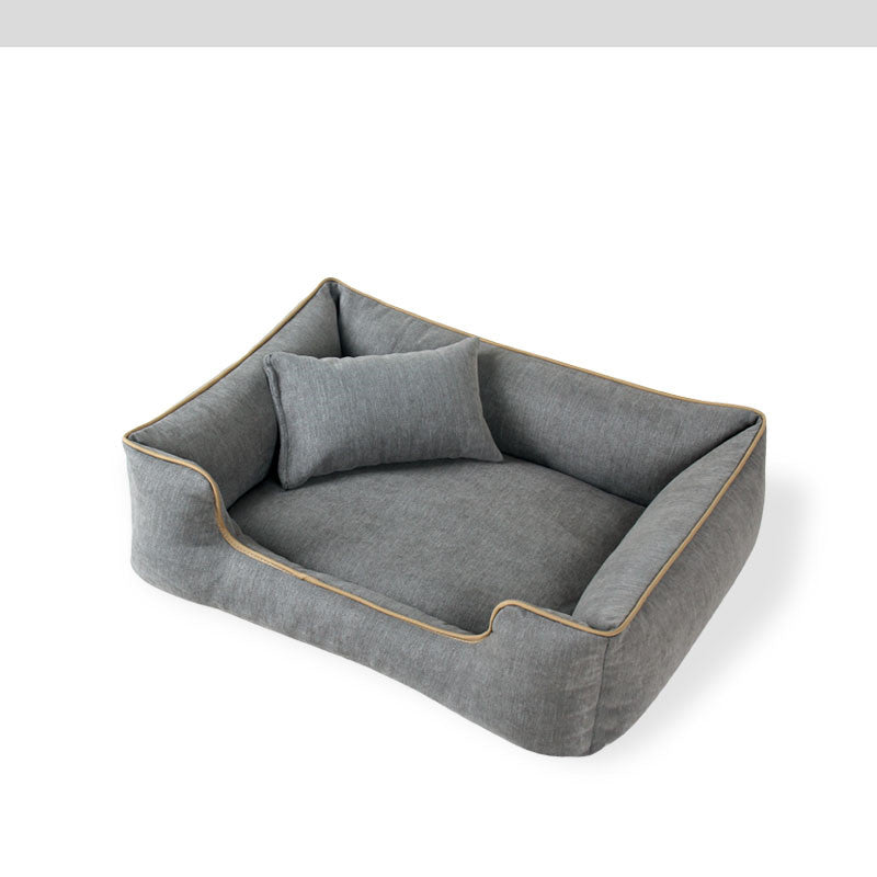 Warm Bed With Bite-Resistant And Dirt-Resistant Removable And Washable Small Dog