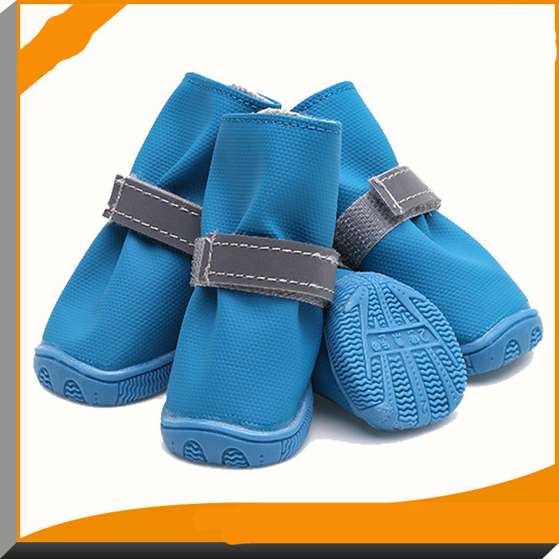 New Reflective Strappy Dog Shoes Puppy Rain Boots