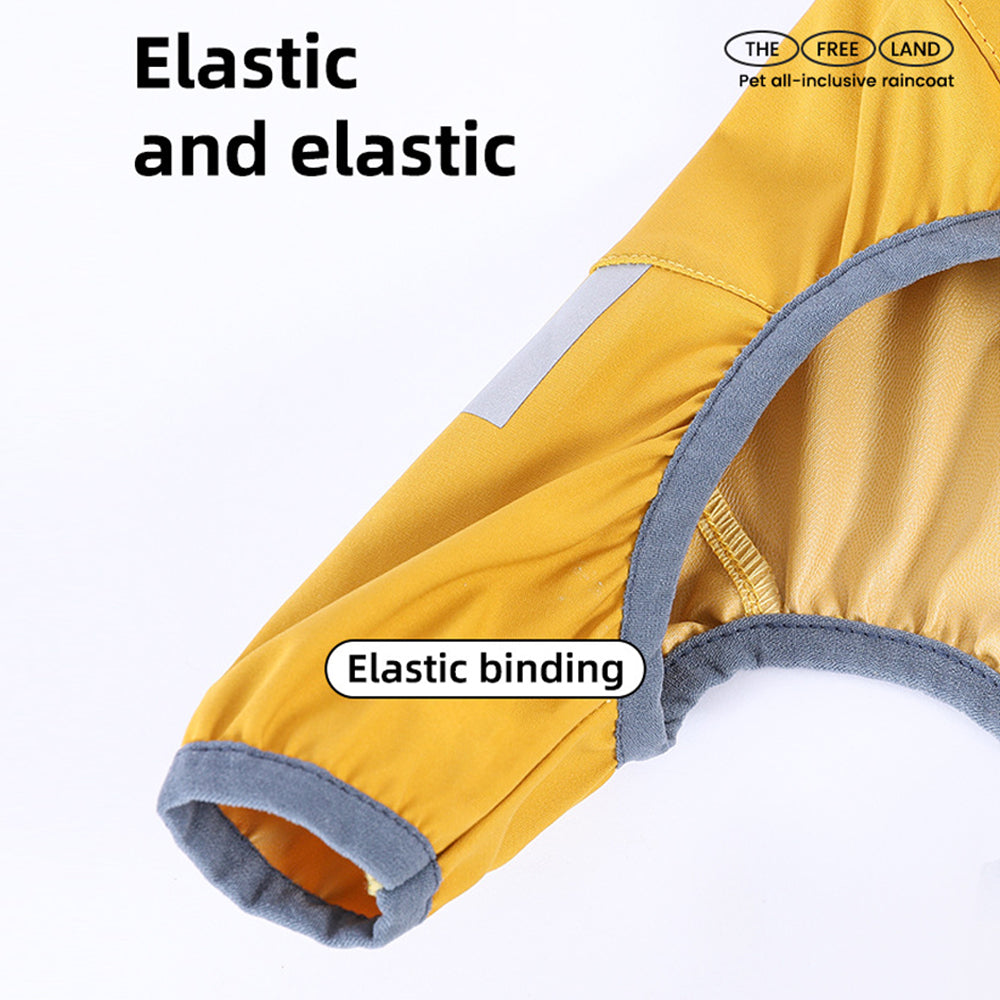 Reflective Waterproof Dog Raincoat With Hood
