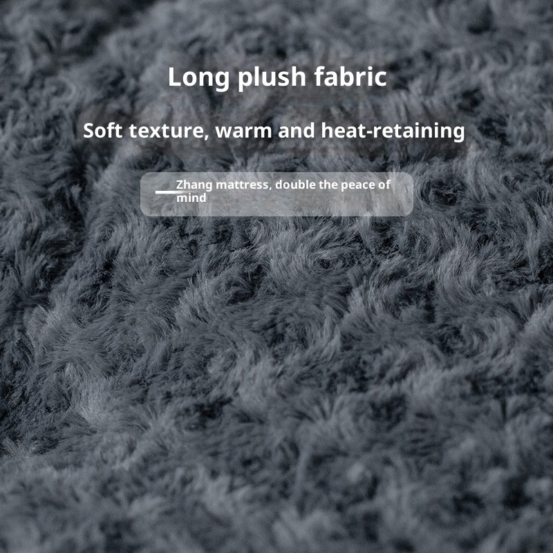 Embossed Velvet Thick Square Pet Mat