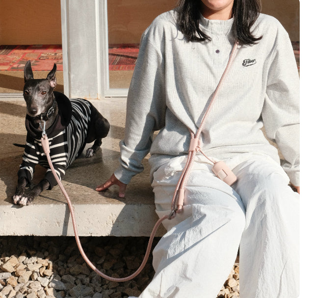 Pet Leash Hands-Free Cross-Body Waist-Worn Multi-Functional