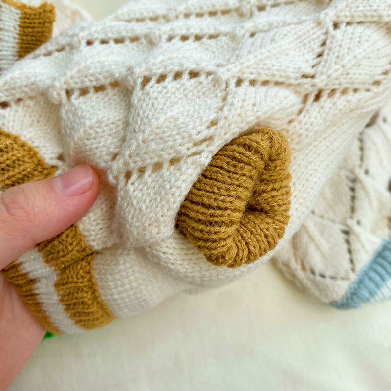Hollow-Out Knitted Pet Sweater