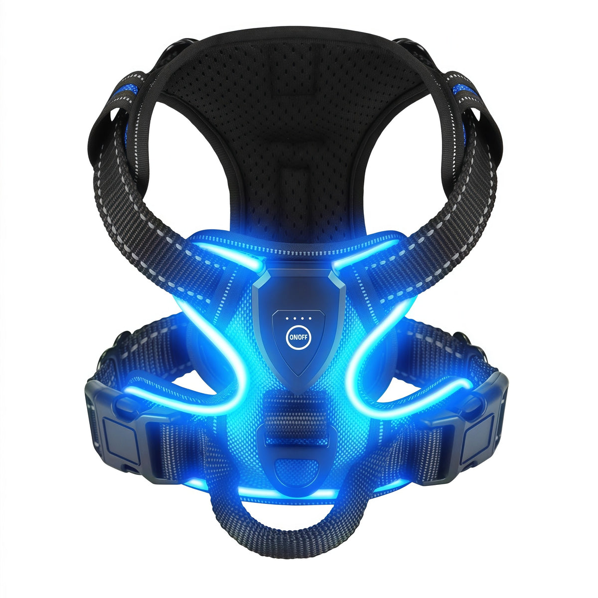 LED-Lit Rechargeable Anti-Escape Dog Harness