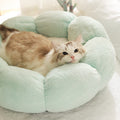 Plush Round Nest Flower Shape Doghouse