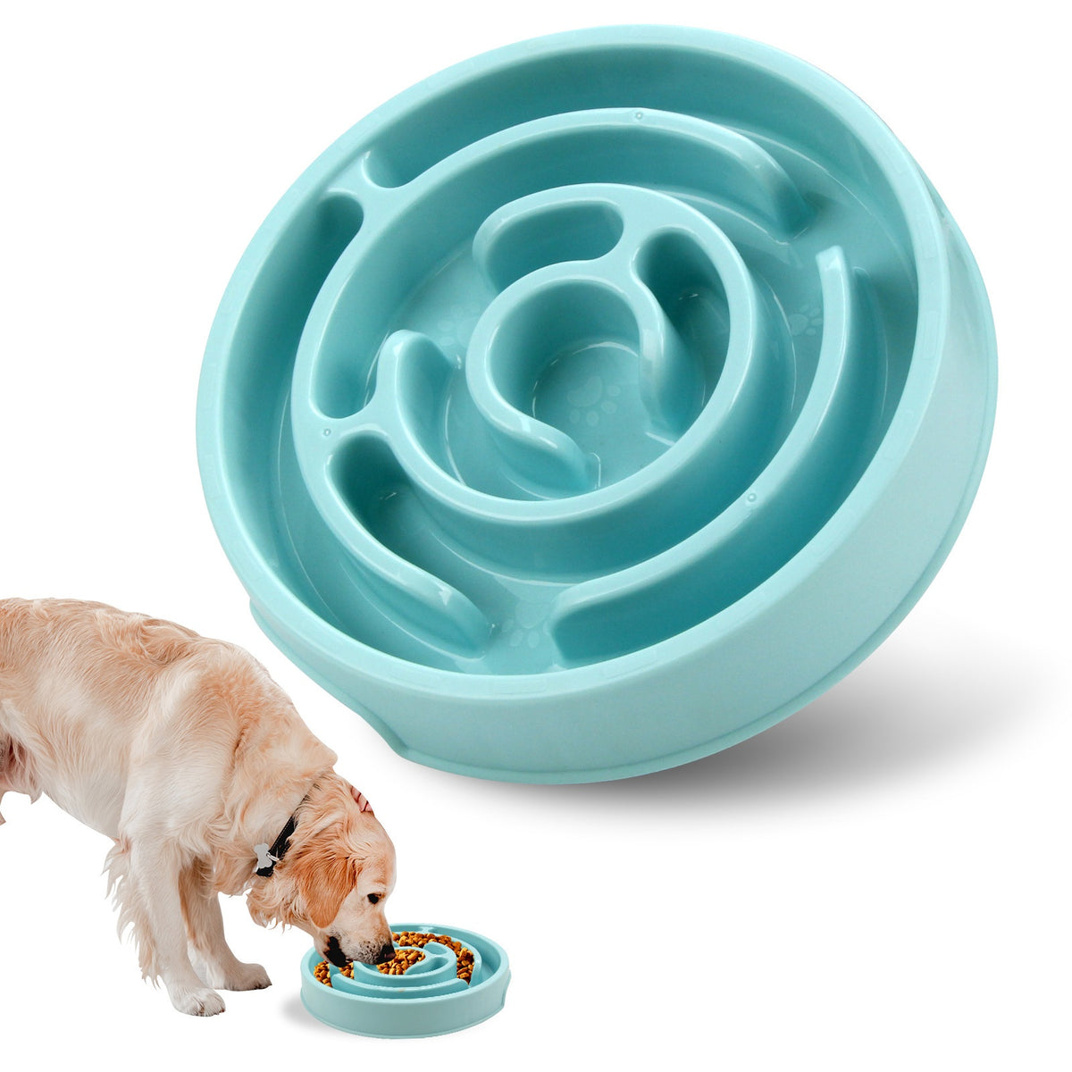 Slow Feeder Anti-Spill Puzzle Dog Bowl