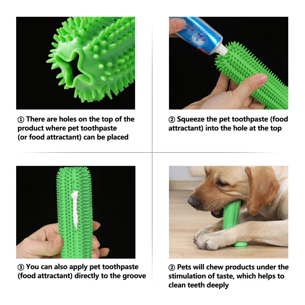 Suction Cup Dog Chew Toothbrush Toy