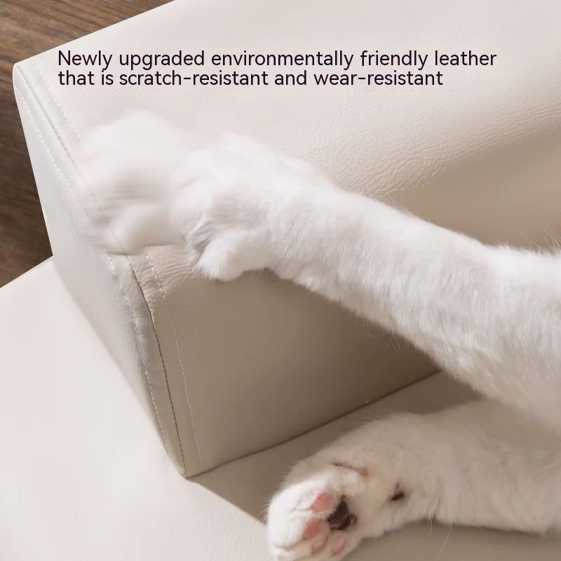 Kennel Simple Plain Leather L-Shaped Kennel Dog Sleeping Rest Mat
