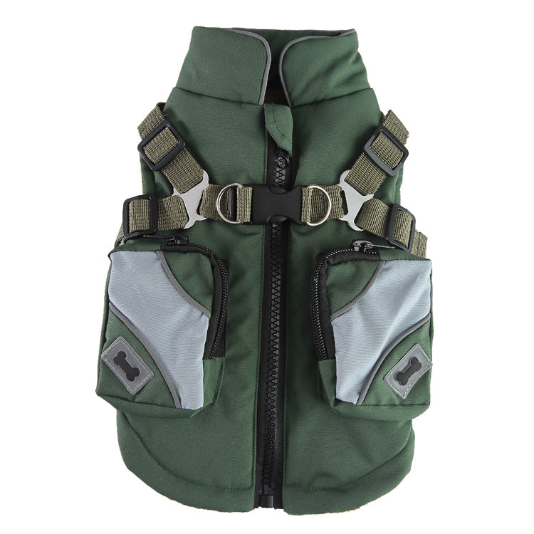 Winter Cotton Zip Dog Jacket