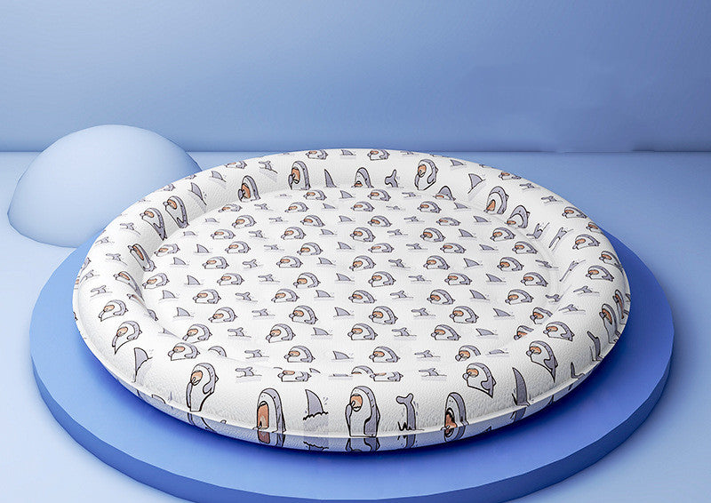 Round Pet Cooling Ice Mat Nest