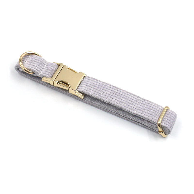 Corduroy Dog Collar With DIY Lettering