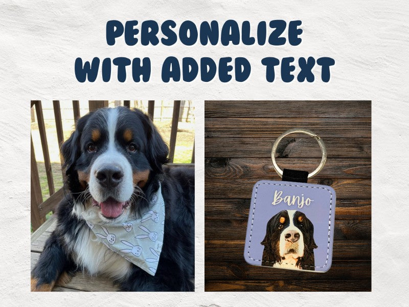 Custom Pet Photo Keychain Pendant