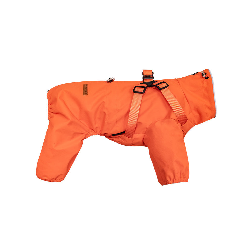 Stylish Dog One-Piece Raincoat