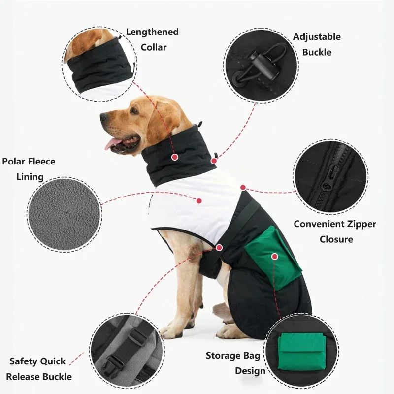 Winter Warm Thicken Waterproof Dog Coat