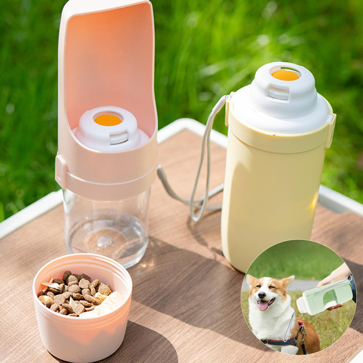 2-In-1 Travel Dog Water Bottle