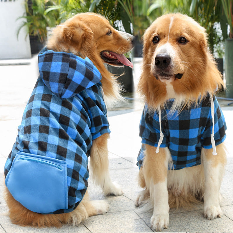 Simple Dog Zipper Pocket Sweater