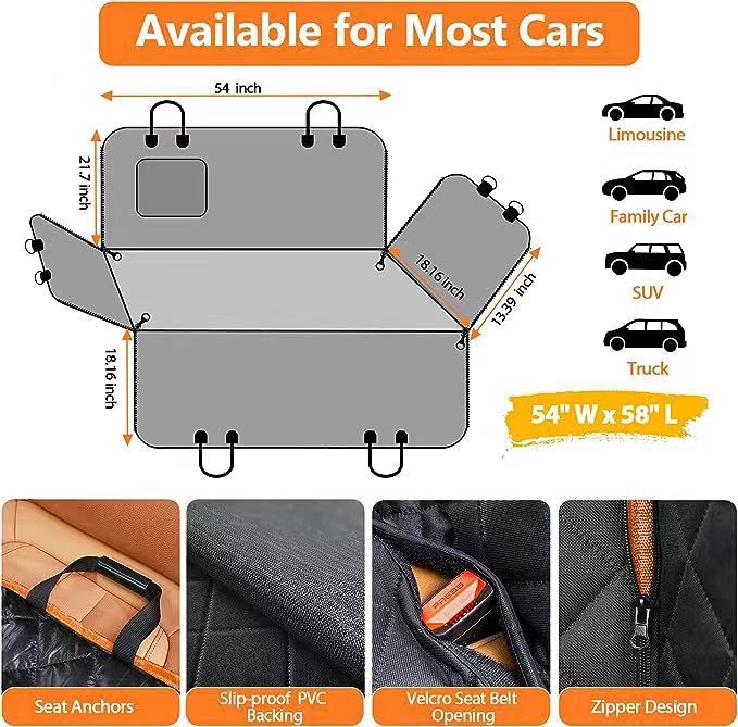 Water And Dirt Resistant Anti-Bite Pet Car Mat