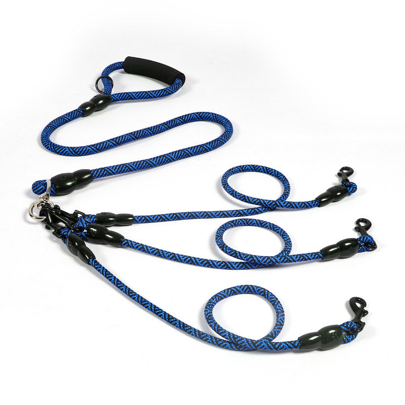 Pet Dog Leash Traction Wear-Resistant Multi-Head Dog Leash