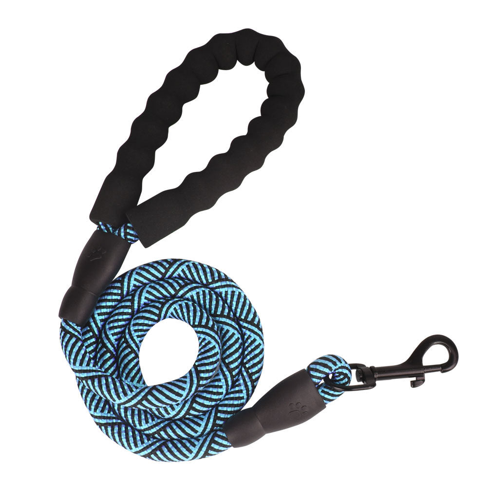 Dog Nylon Tow Rope Pull-Resistant P Chain Round Rope Walking Single Dog Leash Dog Chain
