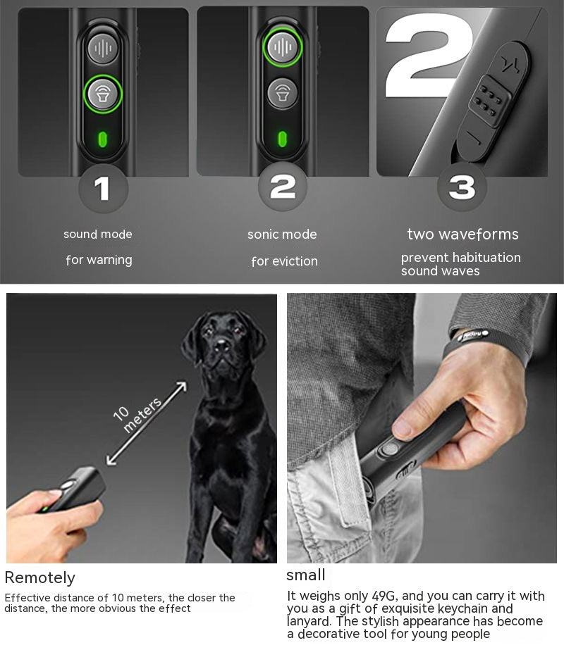 Portable Ultrasonic Dog Repellent Device
