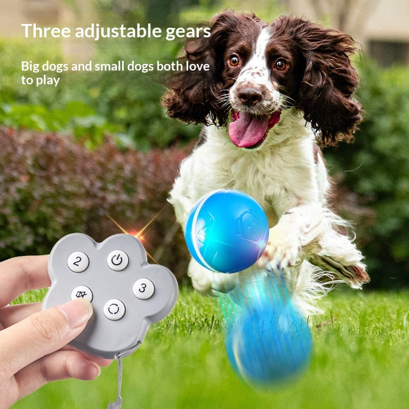 Self-Entertaining Ball Unbite Electric Remote-Controlled Jumping Dog Toy