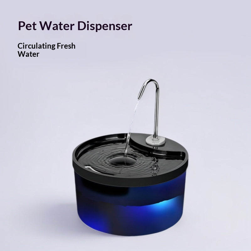 Smart Self-Circulating Filtered Pet Water Fountain That Operates Quietly