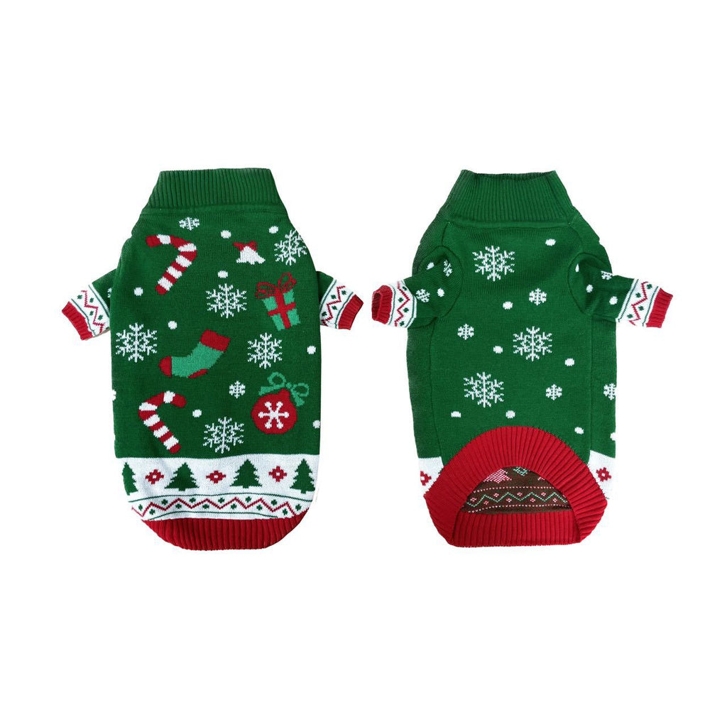 Festive Knitted Pet Sweater