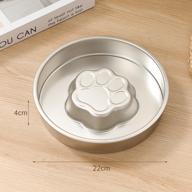 Thickened Stainless Steel Slow-Feed Dog Bowl
