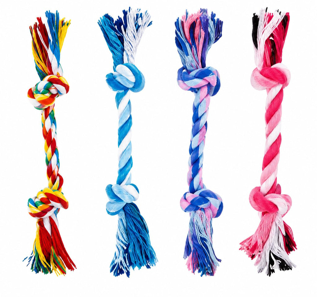 Four-Pack Mini Rope Chew Toys for Small Dogs