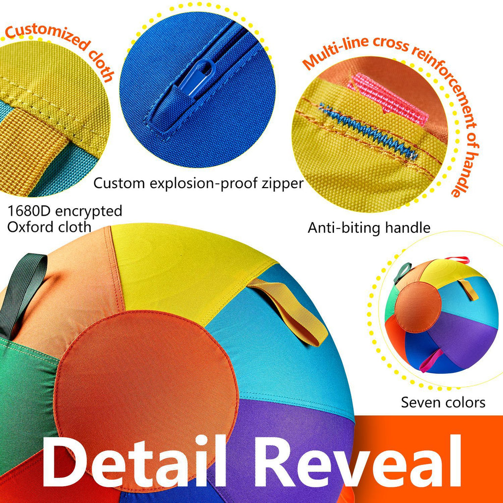 Colorful Inflatable Dog Toy Ball