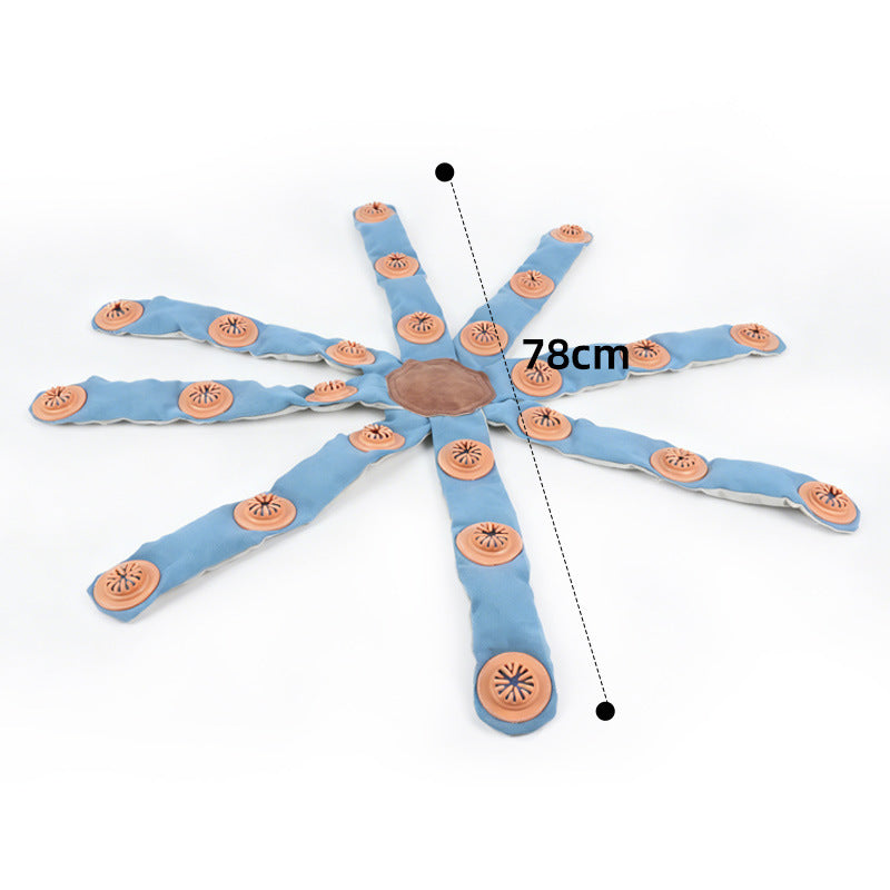 New Dog Octopus Food-Dispensing Interactive Puzzle Pet Toy