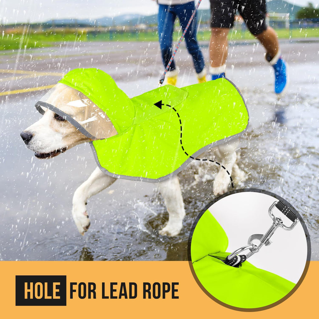 Waterproof Hooded Raincoat For Small Dogs
