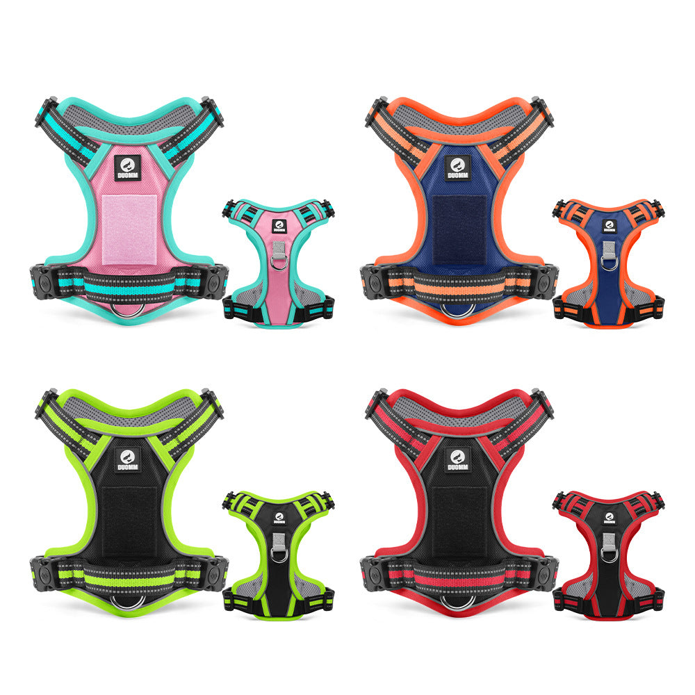 Anti Breaking Loose Big Dog Chest Strap Reflective Medium Large Dog