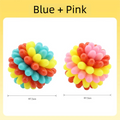 Pet Colorful Teething Toy Balls, Teething And Cleaning Teeth, Durable Rubber Elastic Dog Toys, Energy-Consuming Dog Toys
