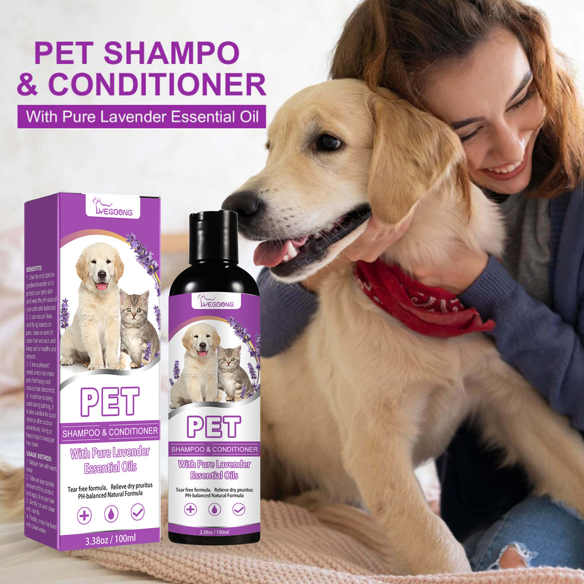 Pet Bath Shampoo for Dogs