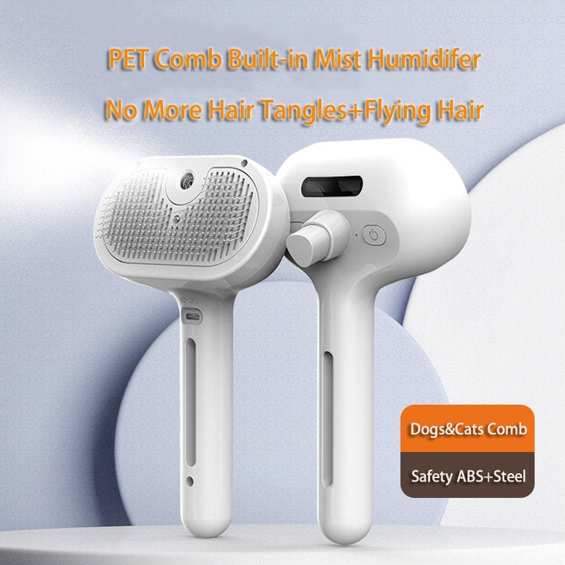 Self-Cleaning Pet Comb With Mist