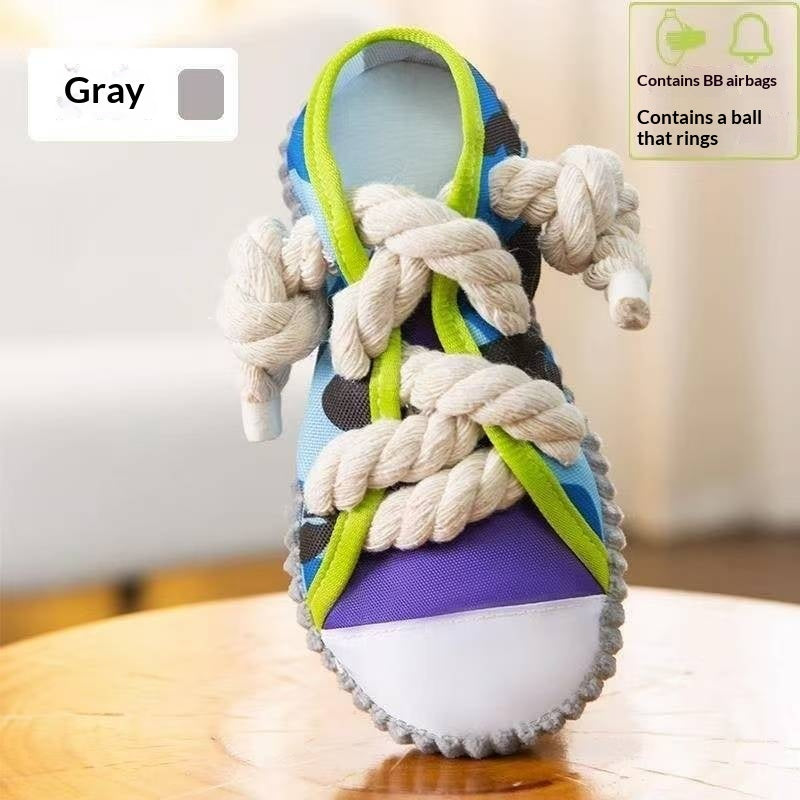 Pet Dog Cotton Rope Canvas Shoes