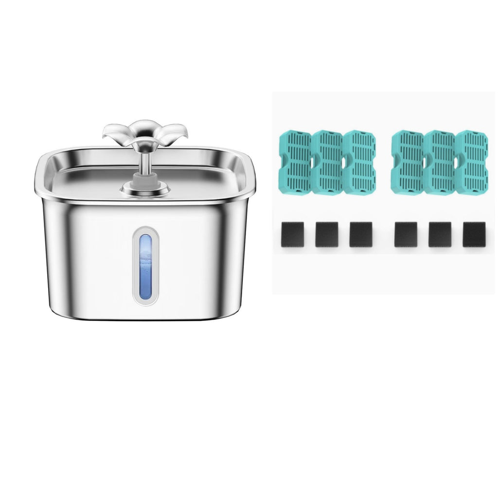 Floral Water Dispenser Dishwasher-Safe Quiet Operation