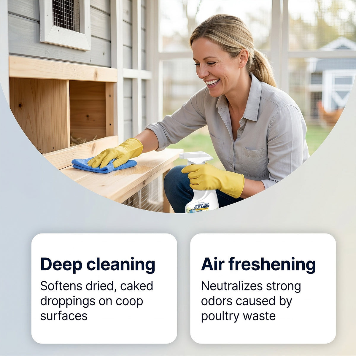 Gentle Chicken Coop Cleaner