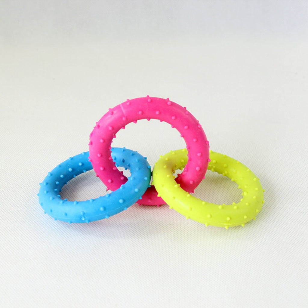 Rubber Three-Chain Dog Bite-Resistant Molar Toy