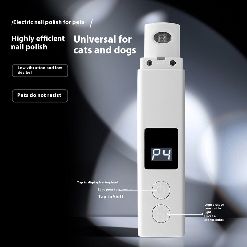 Rechargeable Dog Nail Piercing Device With Light