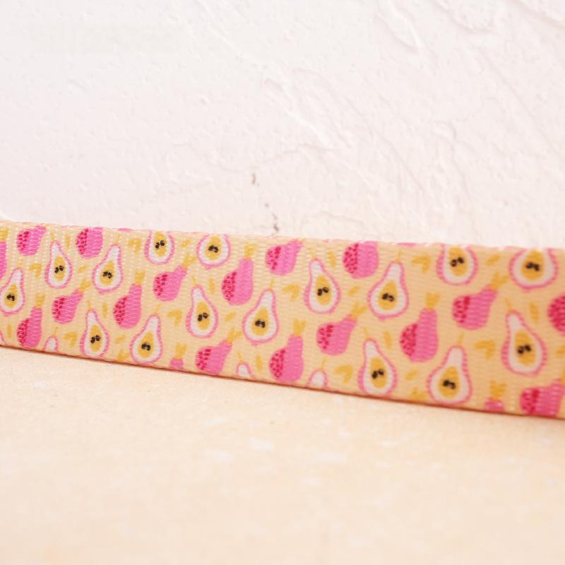 Nylon-Look Dog Collar With Pet Print