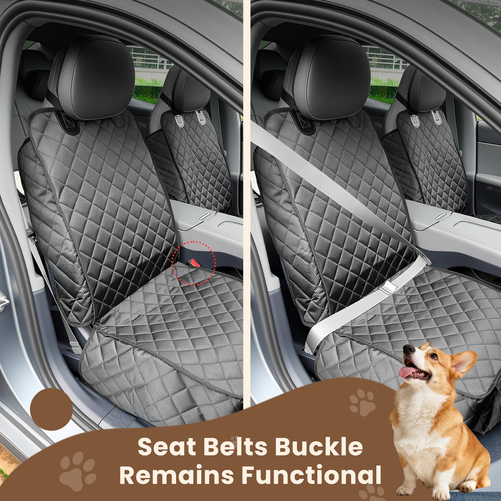 2 Pack Waterproof Dog Front Seat Cover