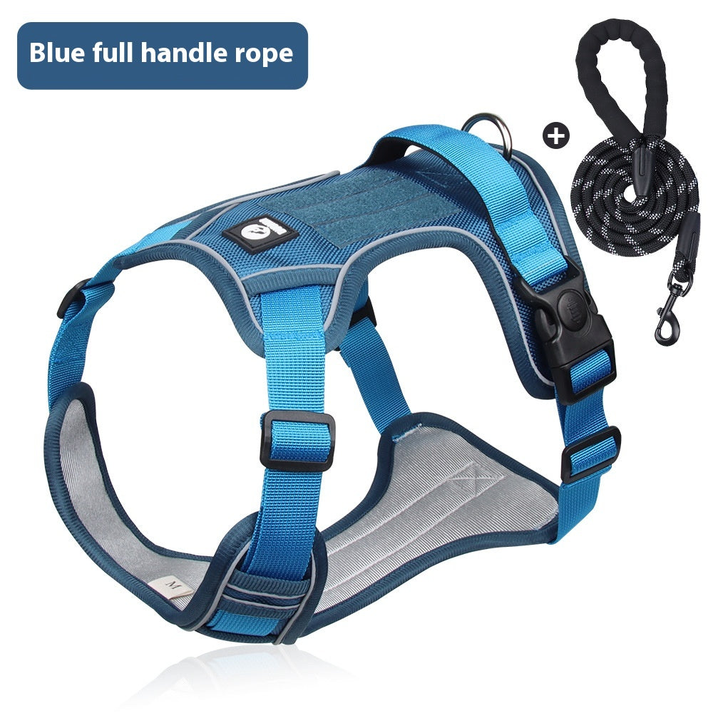 Dog Hand Holding Rope Explosion-Proof Handle Chest Back Large Dog