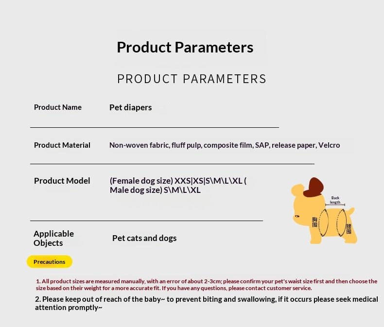 Disposable Dog Diapers And Physiological Pants