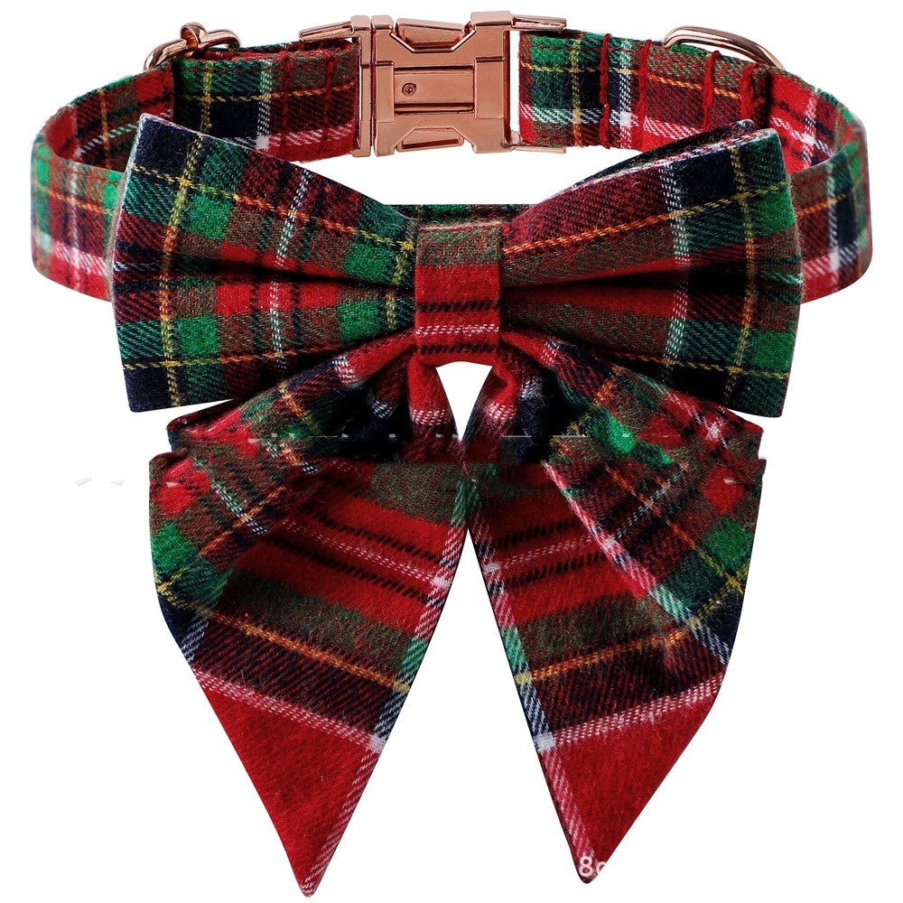 Pet Bow Dog Collar Metal Buckle